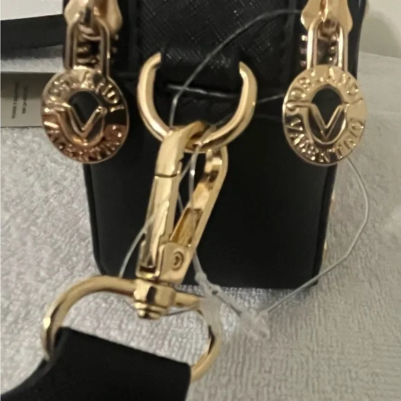 Valentino Orlandi Black Crossover Bag with studded accents NWT - Picture 4 of 6